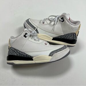 Kids Jordan 3 Cement Sneakers